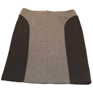 LAUNDRY By SHELLI SEGAL Los Angeles Classy & Flattering Black & Gray Skirt Sz 6